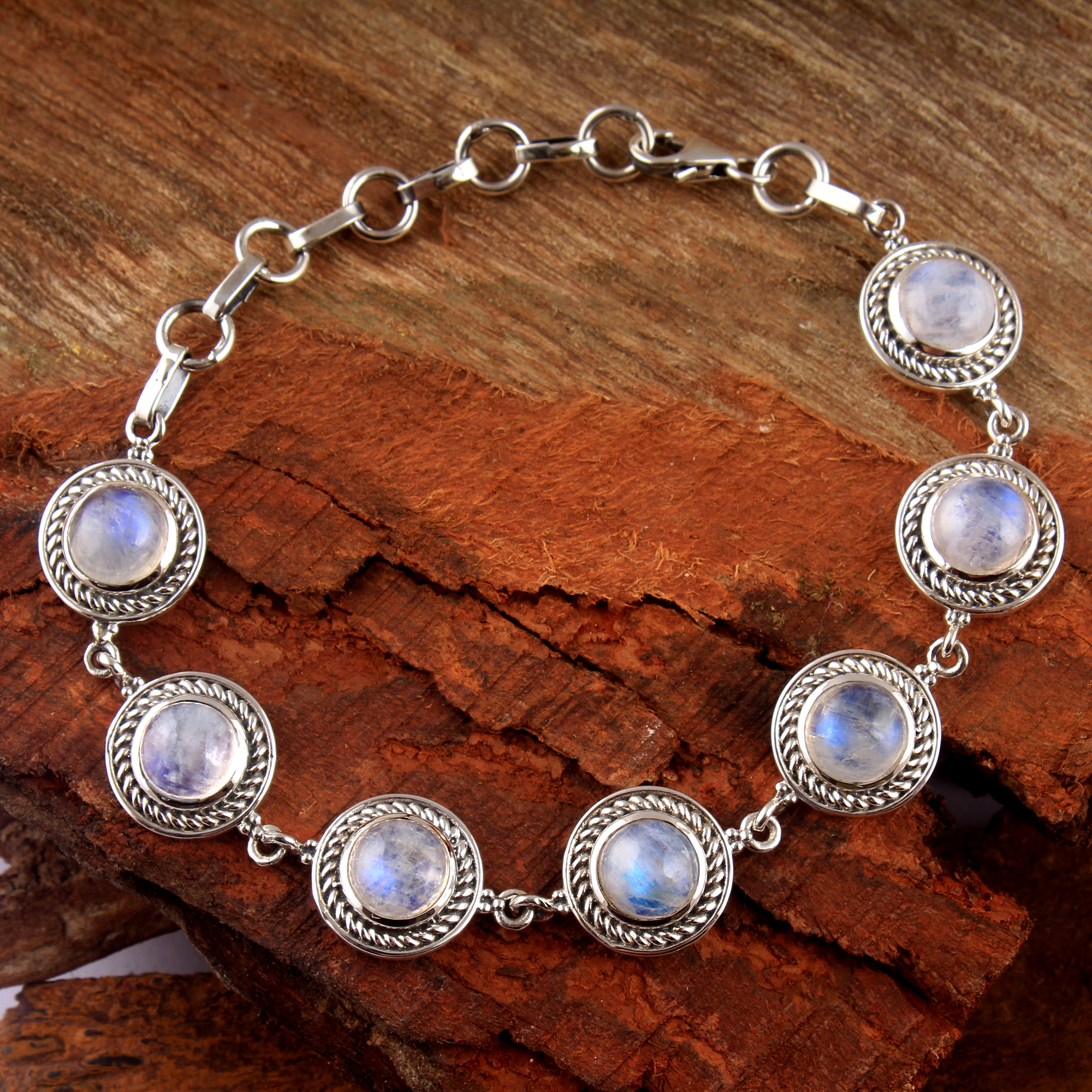 Moonstone Bracelet Silver Bracelet Women Bracelet