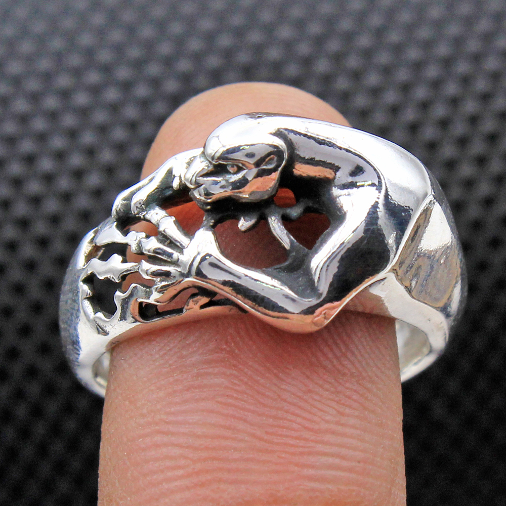 Animal Jewelry Leopard Ring Silver Charm Jewelry Silver Ring