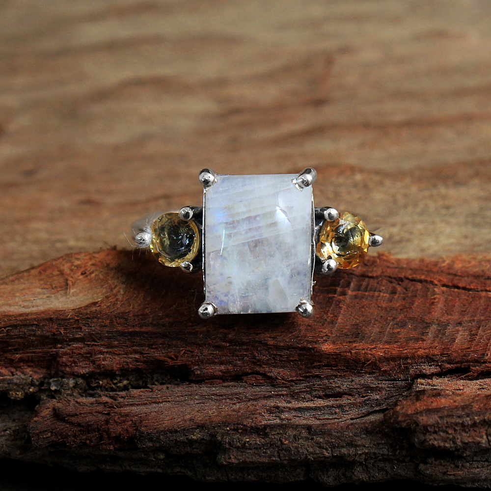 Birthstone Ring Citrine Ring Fashion Jewelry Handmade Jewelry Silver Ring Statement Ring Women Jewelry