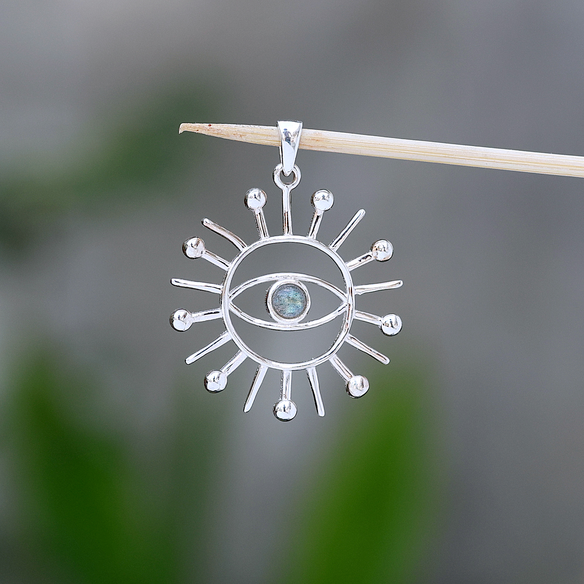 925 Sterling Silver Anniversary Gift Birthday Gift Christmas Gift Easter Gift Evil Eye Pendant Gemstone Pendant Gift For Her Graduation Gift Halloween Gift Handmade Jewelry Handmade Pendant Jewelry For Sale Labradorite Pendant Silver Pendent Sun Pendant Unisex Jewelry Unisex Pendant Women Jewelry Women Pendant