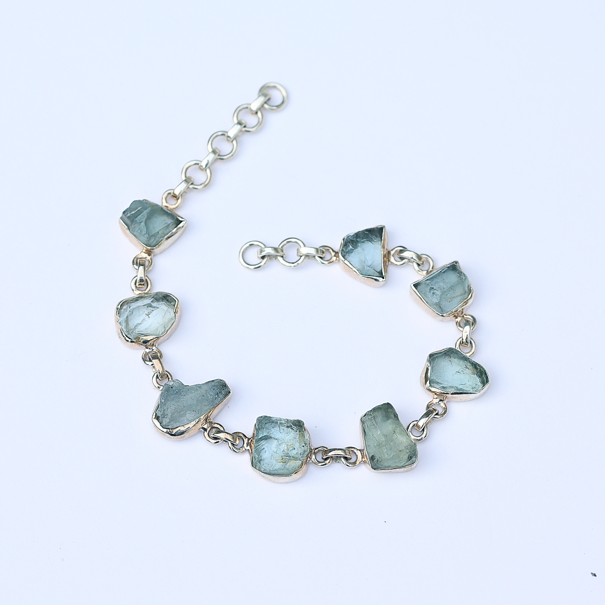 925 Sterling Silver Anniversary Gift Aquamarine Bracelet Birthday Gift Christmas Gift Easter Gift Gemstone Bracelet Gift For Her Graduation Gift Handmade Bracelet Handmade Jewelry Jewelry For Sale Rough Gemstone Bracelet Silver Bracelet Silver Jewelry Valentines Gift Women Bracelet Women Jewelry