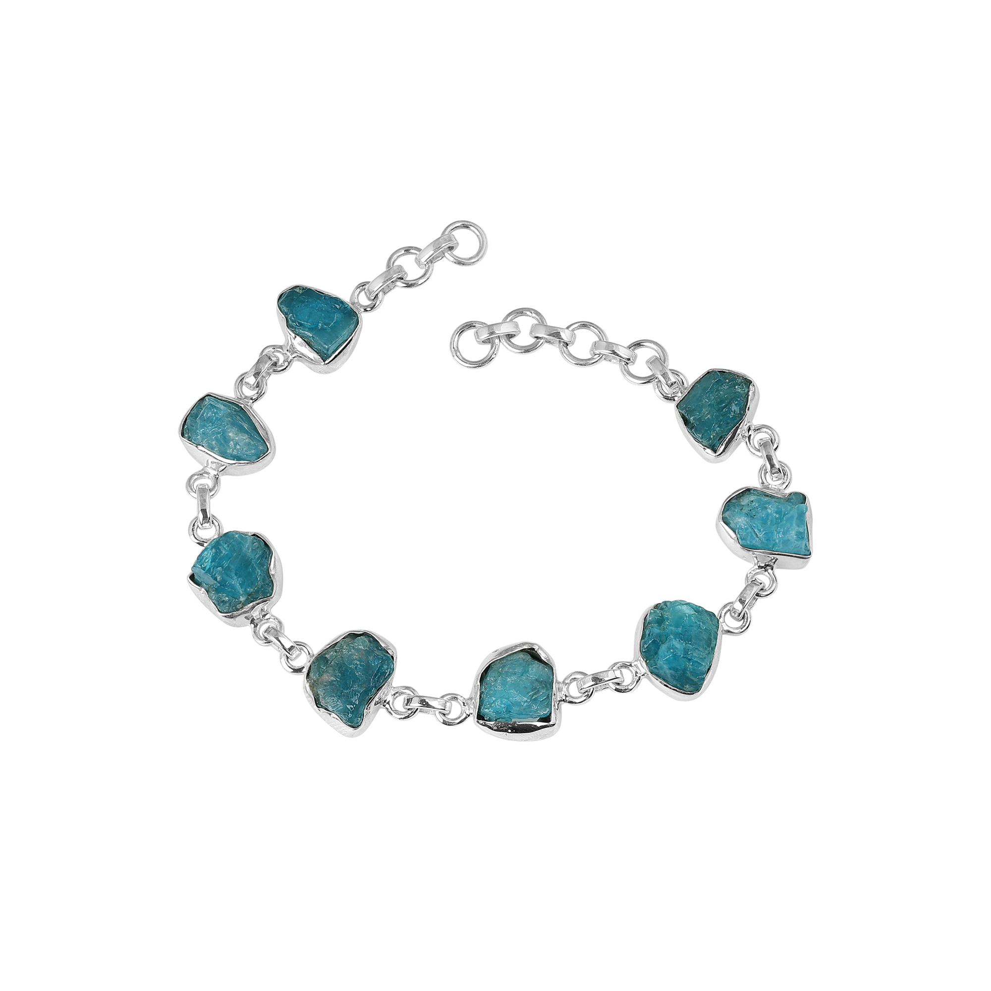 925 Sterling Silver Anniversary Gift Apatite Bracelet Birthday Gift Christmas Gift Easter Gift Gemstone Bracelet Gift For Her Graduation Gift Handmade Bracelet Handmade Jewelry Jewelry For Sale Rough Gemstone Bracelet Silver Bracelet Silver Jewelry Valentines Gift Women Bracelet Women Jewelry