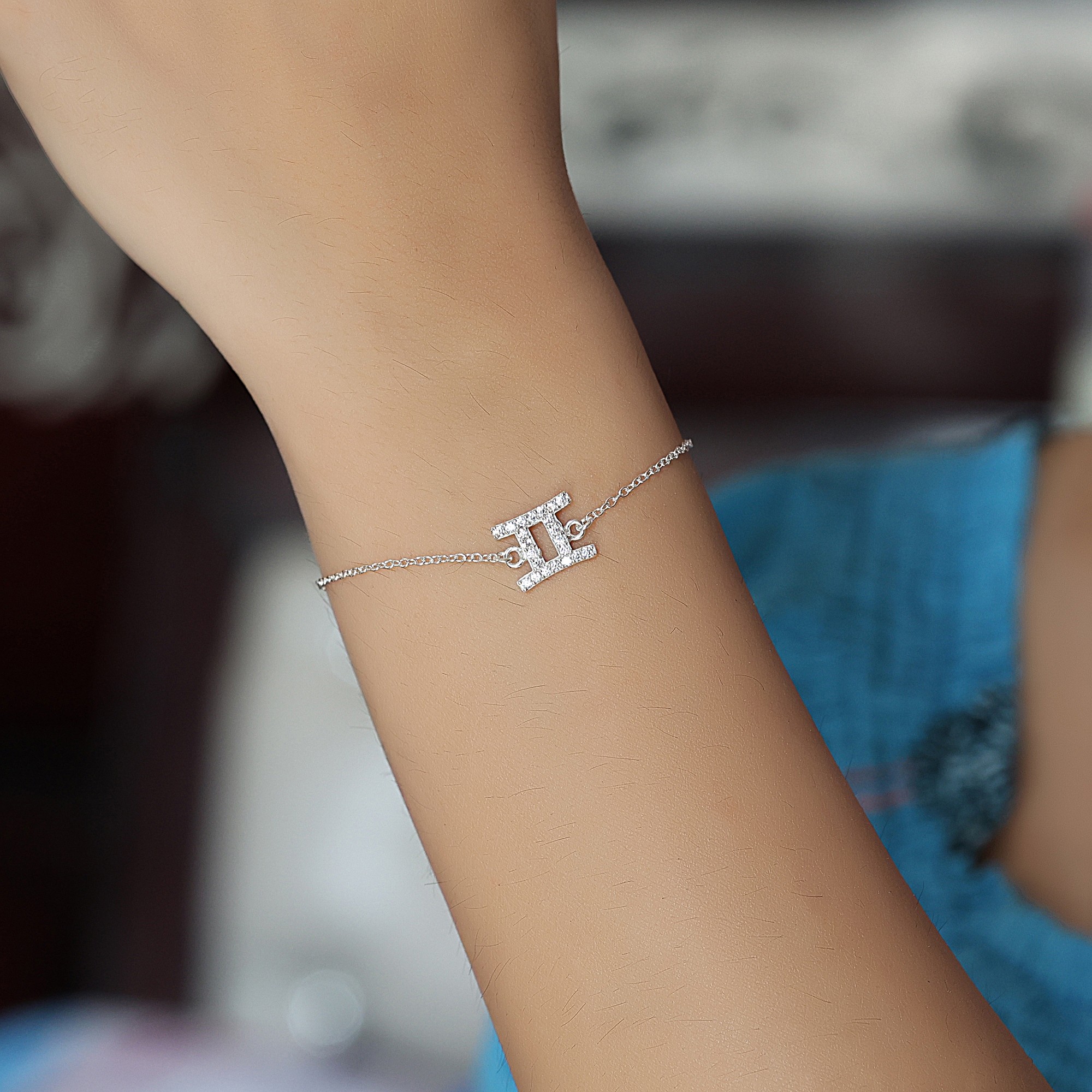 925 Sterling Silver Astrological Bracelet Birthday Gift Gemini Bracelet Gemstone Bracelet Gift For Her Handmade Bracelet Silver Bracelet Silver Jewelry Valentines Gift Women Bracelet Women Jewelry Zodiac Sign Bracelet