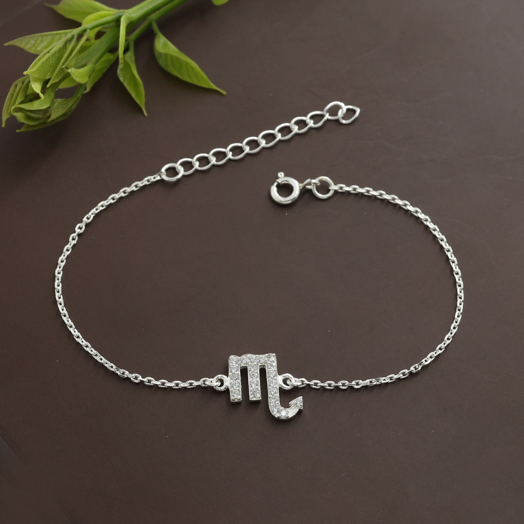 925 Sterling Silver Anniversary Gift Astrological Bracelet Birthday Gift Cubic Zirconia Bracelet Gift For Mom Gifts For Her Handmade Bracelet Scorpio Bracelet Silver Bracelet Silver Jewelry Valentines Gift Women Bracelet Women Jewelry Zodiac Sign Bracelet