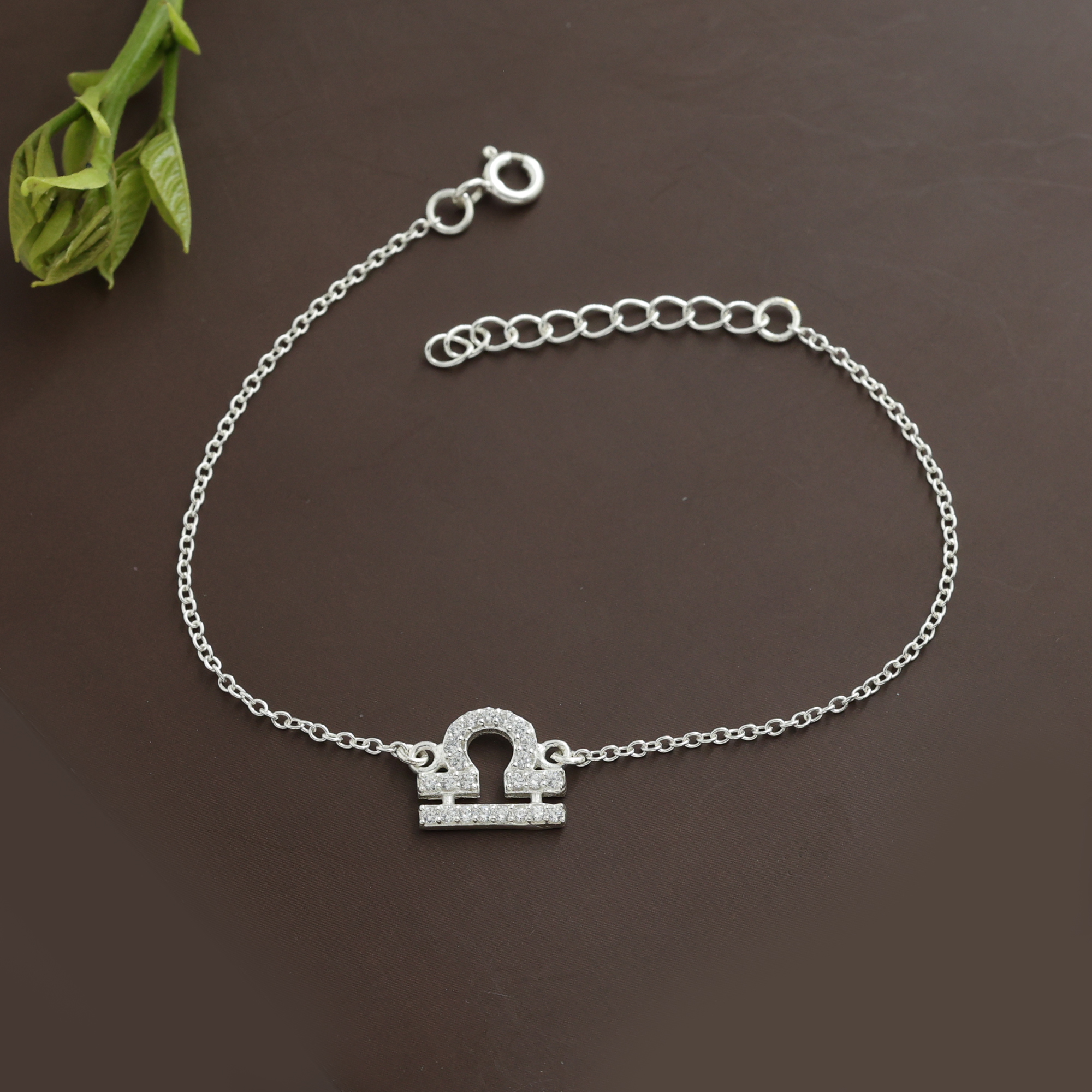 925 Sterling Silver Anniversary Gift Astrological Bracelet Birthday Gift Christmas Gift Cubic Zirconia Bracelet Gift For Her Gift For Mom Handmade Bracelet Handmade Jewelry Libra Zodiac Sign Bracelet Silver Bracelet Silver Jewelry Women Bracelet Women Jewelry Zodiac Jewelry Zodiac Sign Bracelet