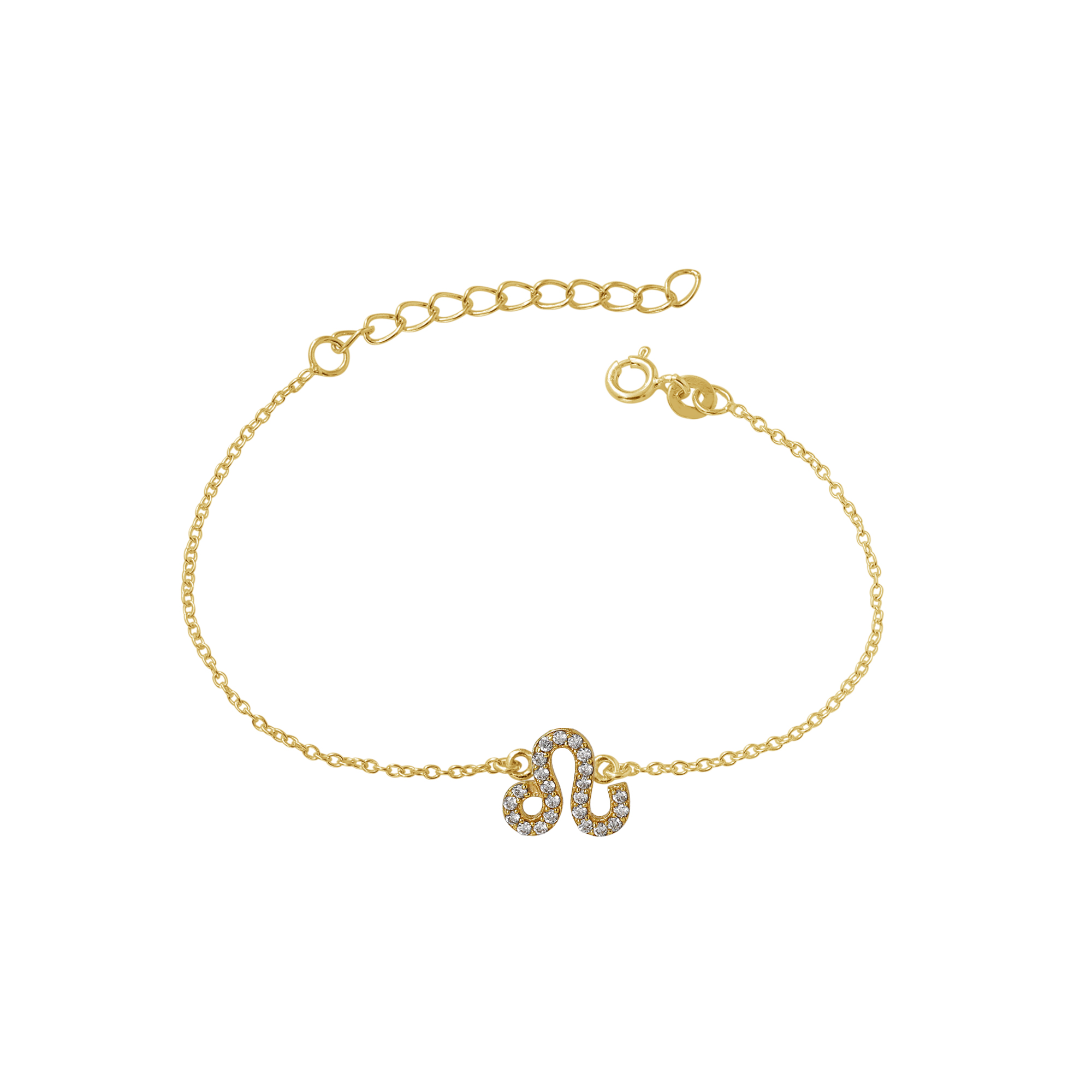 925 Sterling Silver Anniversary Gift Astrological Bracelet Birthday Gift Gift For Her Gift For Mom Gold Plated Jewelry Gold Plating Bracelet Graduation Gift Leo Zodiac Sign Bracelet Silver Bracelet Silver Jewelry Women Bracelet Women Jewelry Yellow Gold Plating Zodiac Sign Bracelet