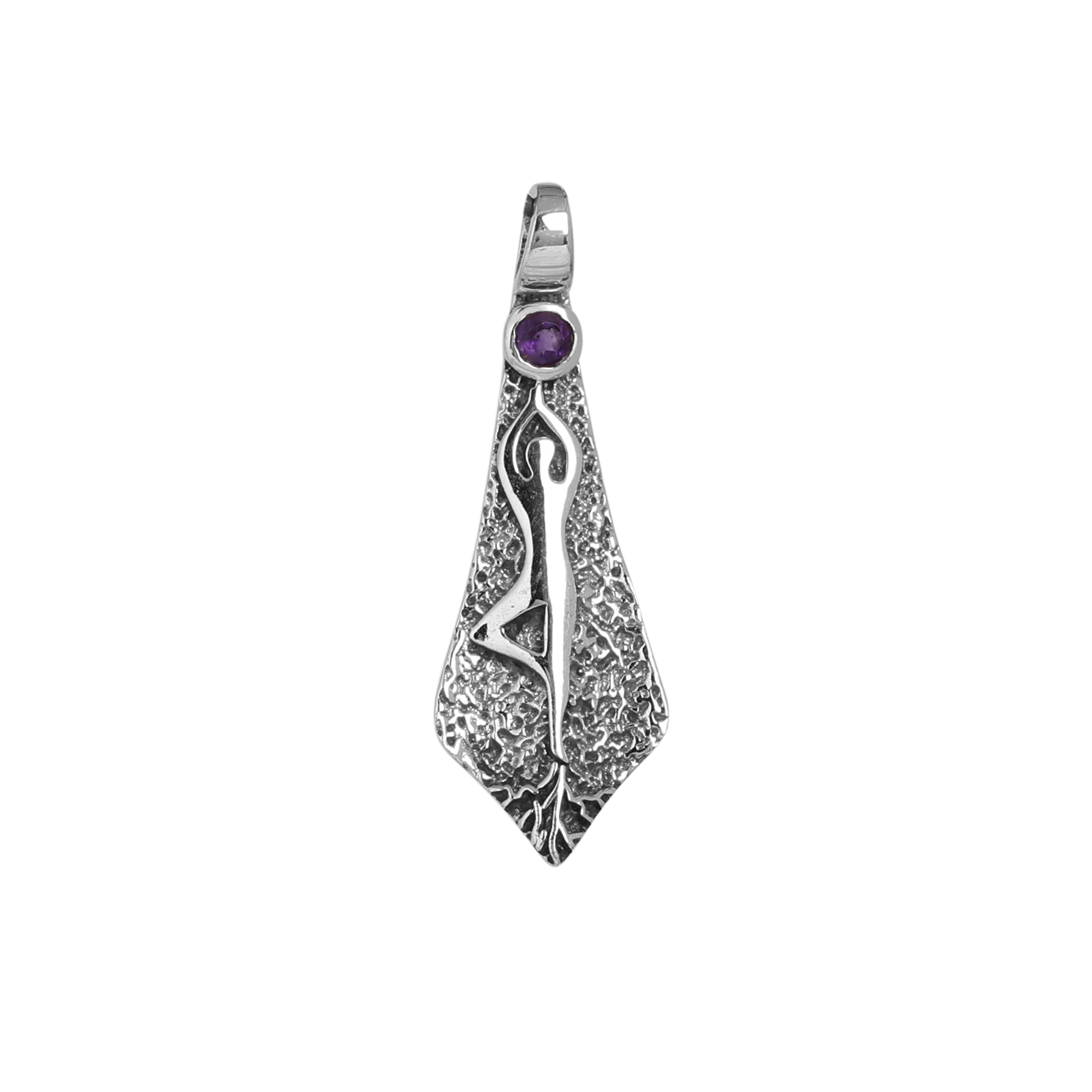925 Sterling Silver Amethyst Pendant Anniversary Gift Birthday Gift Christmas Gift Easter Gift Gemstone Pendant Gift For Her Halloween Gift Handmade Jewelry Handmade Pendant Jewelry For Gift Meditation Pendant Silver Jewelry Silver Pendant Unisex Pendant Women Jewelry Women Pendant Yoga Pendant