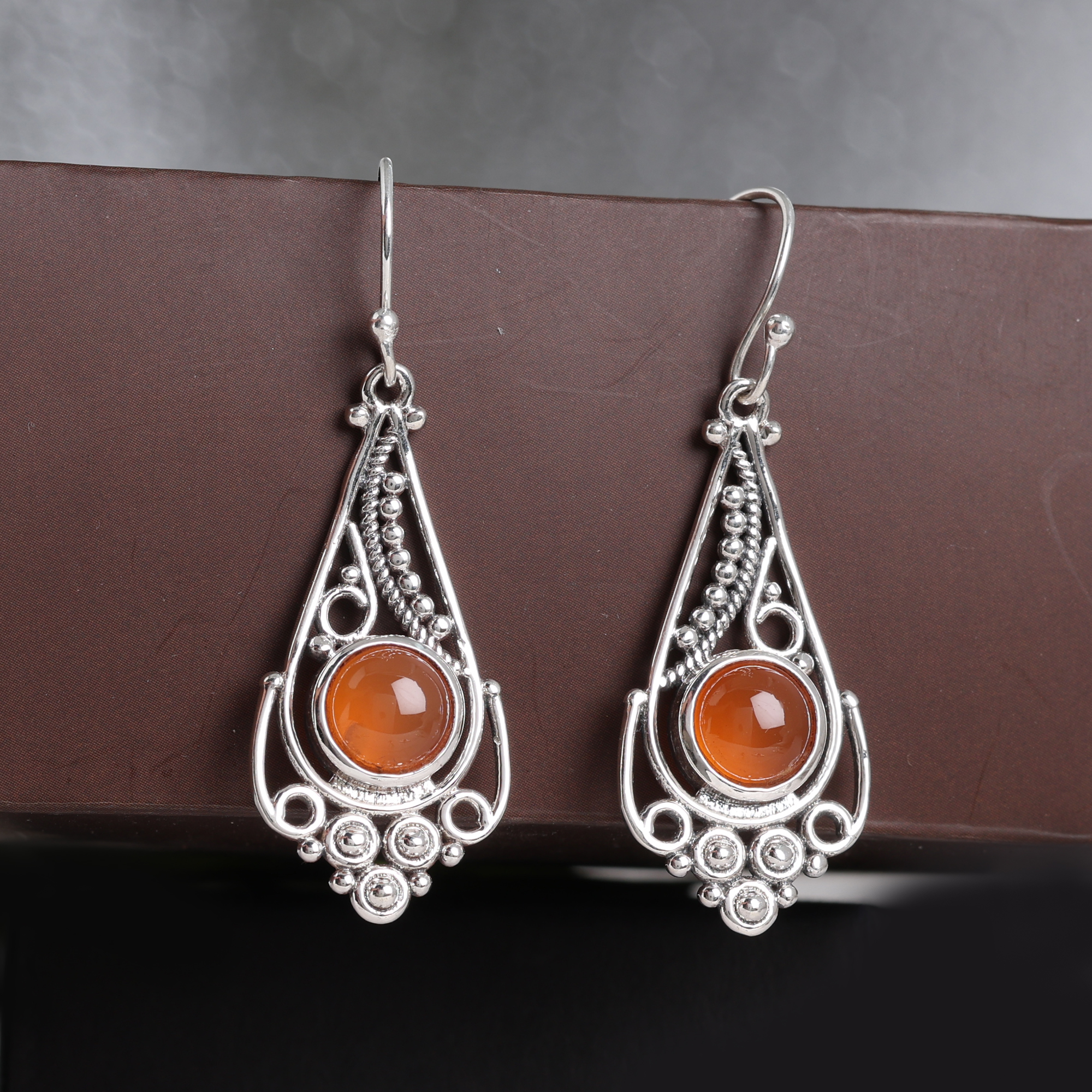 925 Sterling Silver Anniversary Gift Birthday Gift Carnelian Earring Christmas Gift Dangle Earring Gemstone Earring Gift For Her Gift For Mom Graduation Gift Handmade Earring Handmade Jewelry Jewelry For Gift Silver Earring Silver Jewelry Women Earring Women Jewelry