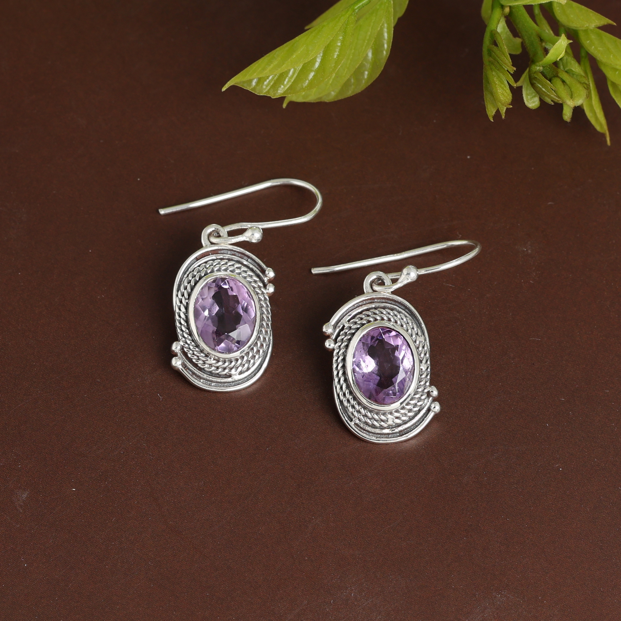 925 Sterling Silver Amethyst Earring Anniversary Gift Birthday Gift Christmas Gift Dangle Earring Easter Gift Gemstone Earring Gift For Her Gift For Mom Graduation Gift Handmade Earring Handmade Jewelry Silver Earring Silver Jewelry Woman Jewelry Women Earring