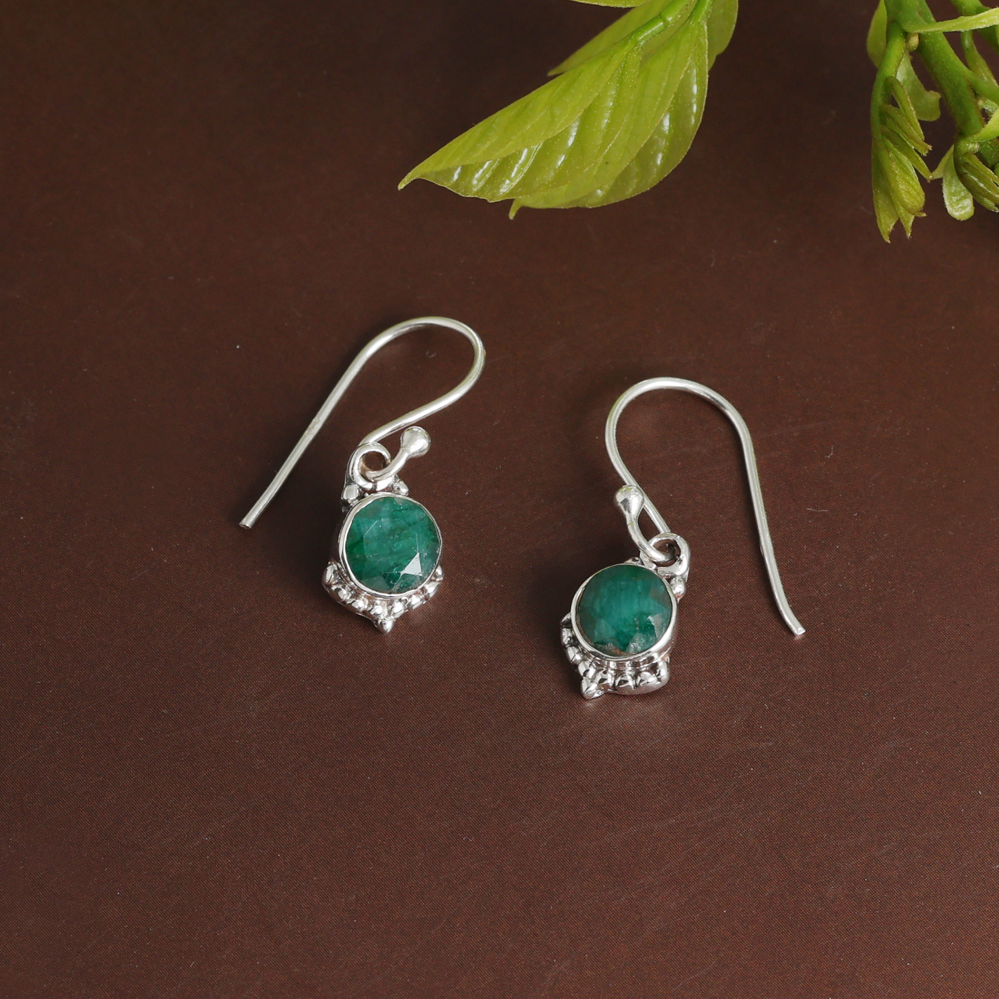 925 Sterling Silver Anniversary Gift Birthday Gift Christmas Gift Easter Gift Emerald Earring Gemstone Jewelry Gift For Mom Gifts For Her Graduation Gift Housewarming Gift. Jewelry For Gift Silver Earring Silver Jewelry Valentines Gift Women Earring Women Jewelry