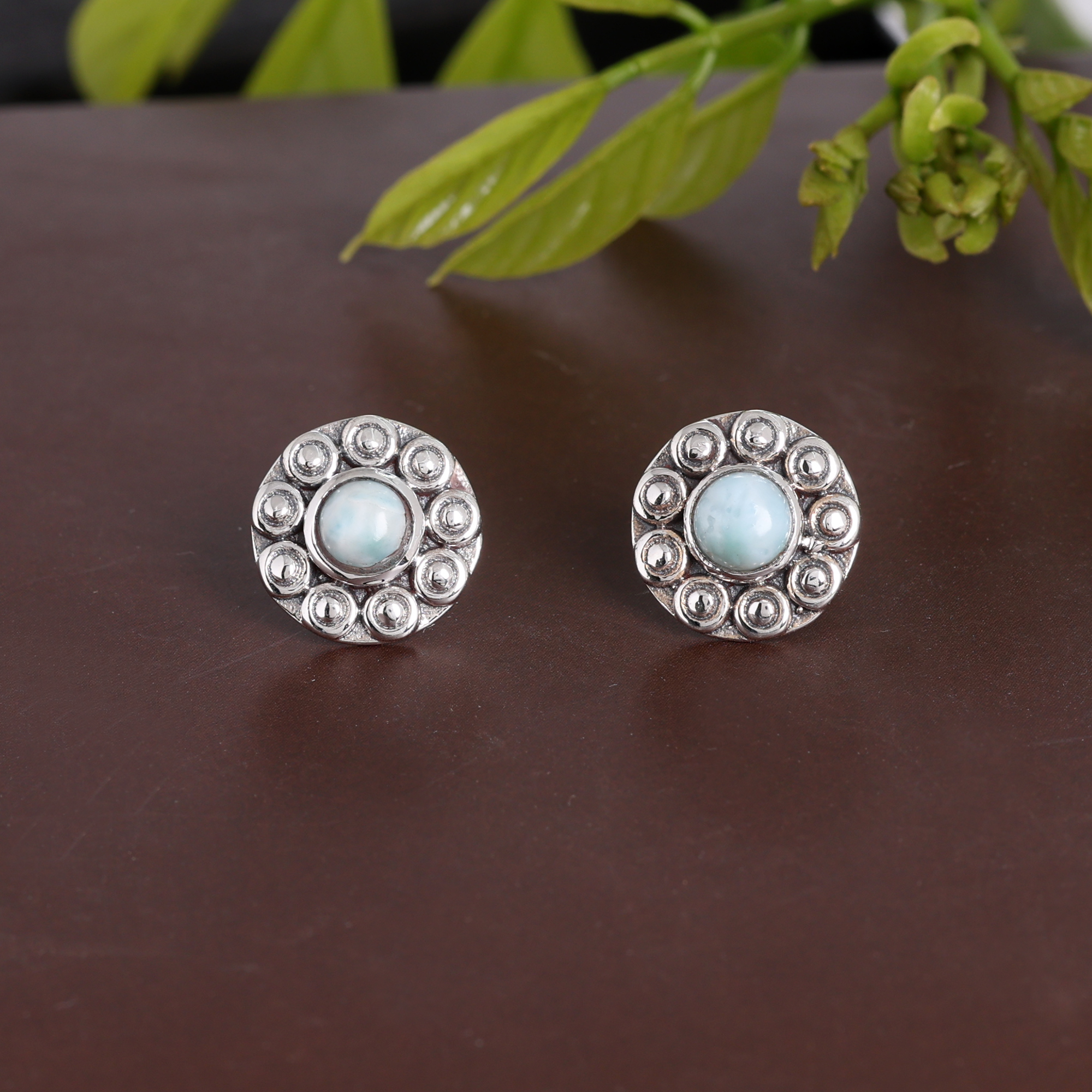 925 Sterling Silver Anniversary Gift Birthday Gift Christmas Gift Easter Gift Gemstone Earring Gift For Her Graduation Gift Handmade Earring Handmade Jewelry Housewarming Gift. Jewelry For Sale Larimar Earring Silver Earring Silver Jewelry Stud Earring Valentines Gift Women Earring Women Jewelry