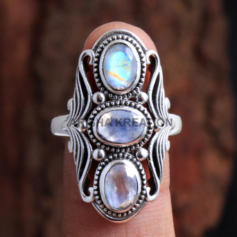 Moonstone Ring, Silver Jewelry, Statement Ring, Women Ring, Handmade Jewelry