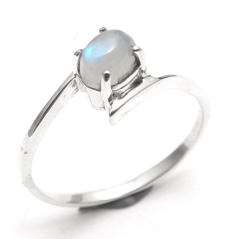 Minimalist Marquise Larimar Ring natural Larimar ring healing gemstone everyday jewelry minimalist jewelry for her Handmade natural Larimar jewelry gift for her 10.5 