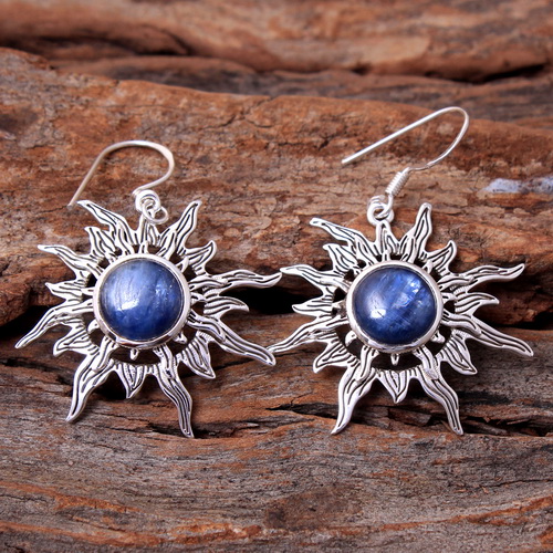 Kyanite Gemstone 925 sterling Silver Jewelry Handmade Solar Eclipse Earring eBay